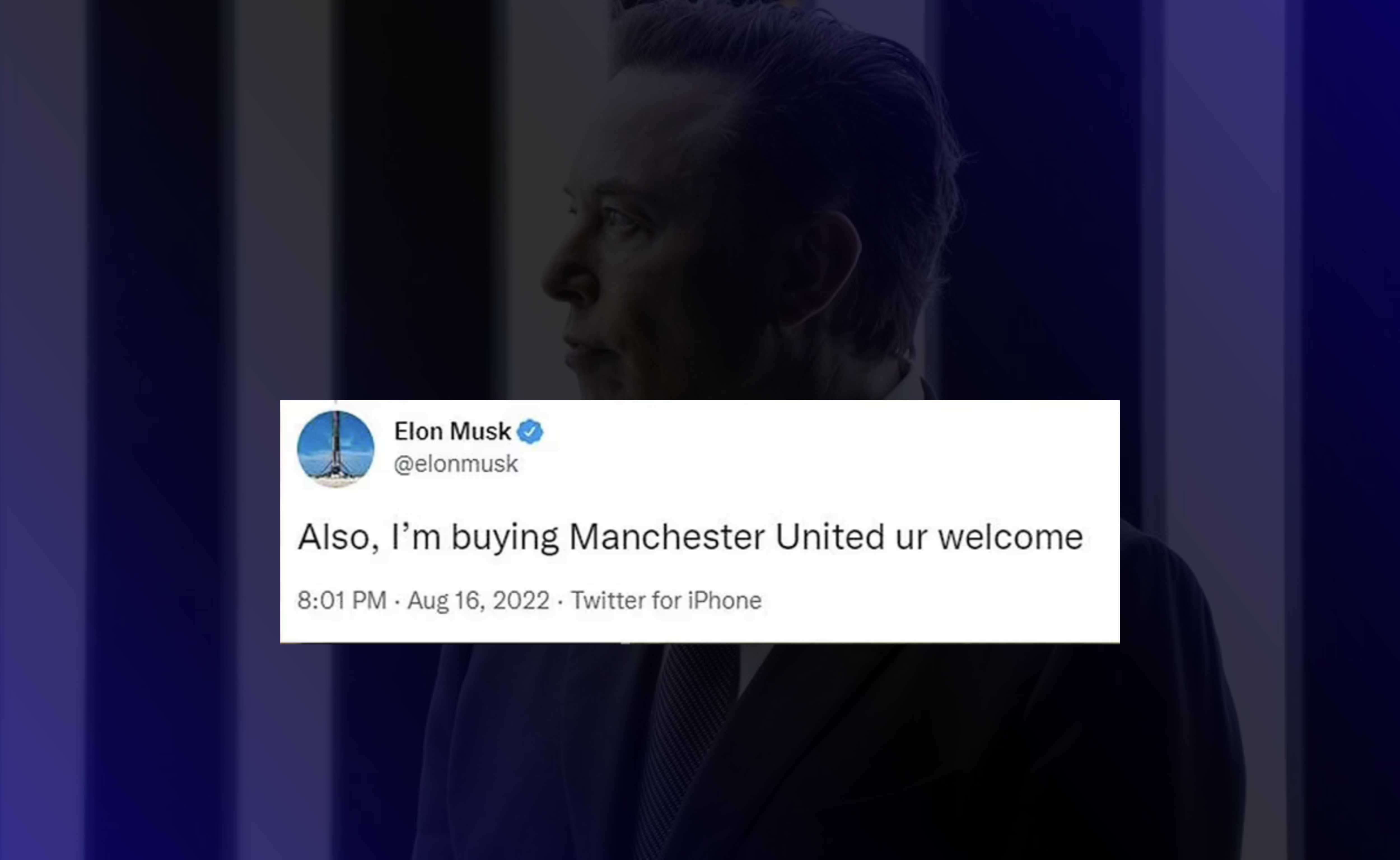 Elon Musk scherzte, er kauft Manchester United